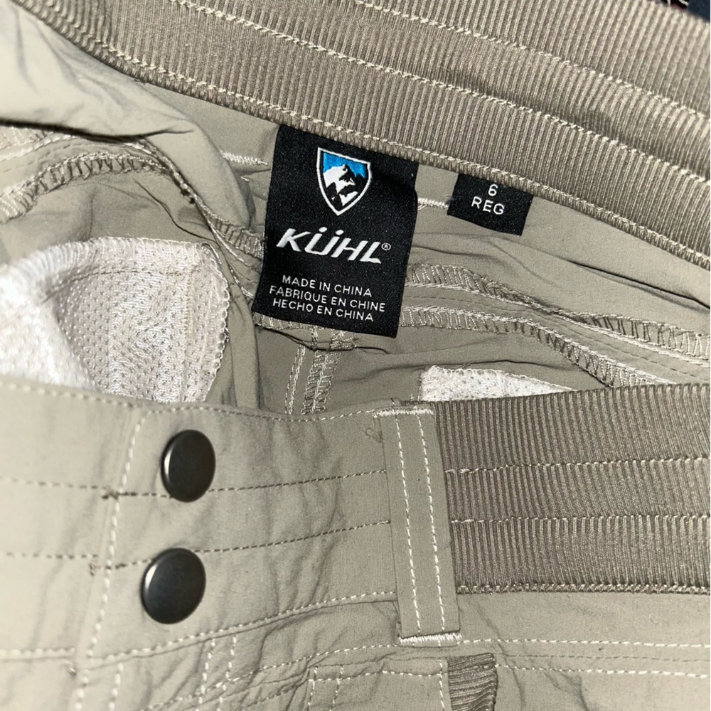 Women Kuhl light tan hiking cargo pants size 6 reg - Picture 5 of 5